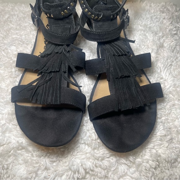 America Rag Fringe Gladiator Sandals - Picture 7 of 8